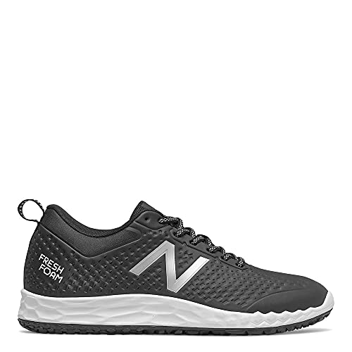 New Balance mens 806 V1 Industrial Shoe, Black/Silver Metallic/White, 10.5 X-Wide US
