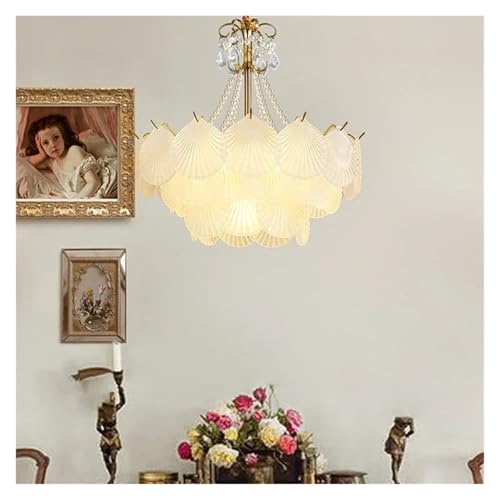 Suspension LED en verre jaune pour éclairage de table de restaurant