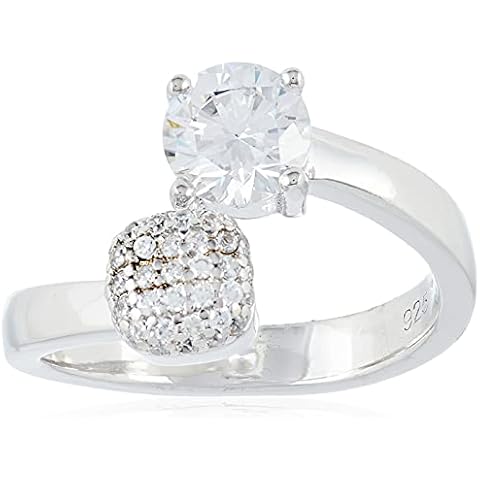 Esprit Damen-Ring Composition 925 Silber rhodiniert Zirkonia weiß Brillantschliff Cover