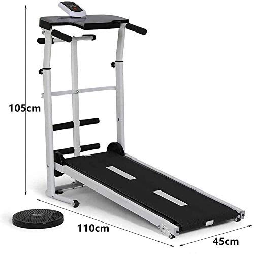 Image of Treadmill,Multifuncional Home Treadmill Office Desk Treadmill,Folding Manual Treadmill,Portable Walking Machine Fitness Exercise,for Home
