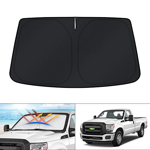 KUST Windshield Sun Shade for 2008-2016 Ford F-250 F-350 Super Duty 2Dr Regular Cab,4Dr Super Crew...