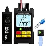 Portable 5-in-1 Fiber Optic Cable Tester with Optical Power Meter, Cable...