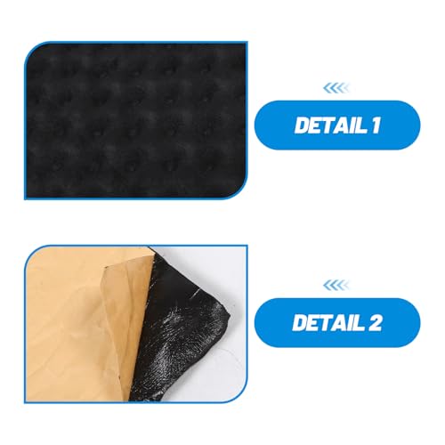 Réduction du bruit voiture avec le tapis isolant Kichvoe noir