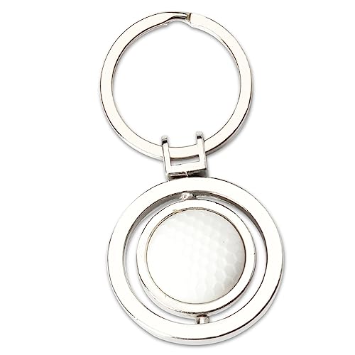 Sisadodo Spinning Golf Keychain for Boys Girls Golf Lover Gifts for Women Men Husband Son Best Friend Golf Accessories for Golf Players Funny key chains for Him Her Sports Fans image 2
