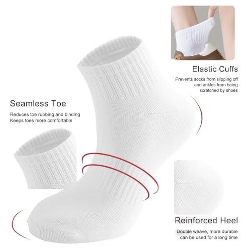 3-Pack Women’s Thin Cotton Ankle Socks, Athletic Mini Crew Socks for Gym and Everyday Wear2