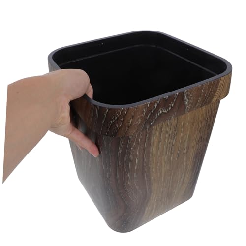 Cubo basura plastico hogar papelera cuadrada pequeña para residuos compactos 3