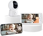 Arenti Moniteur bébé, intelligent WiFi 6 Caméra bébé avec 5-Inch Affichage sans fil amélioré, 360° Vue, vision nocturne automatique, capteur de température, son & Détection des mouvements, 2 C'est bien audio. VOX Mode (B2)