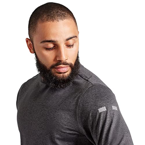 Truewerk Men's Sweatshirts - B2 Chill Crewneck Sweatshirt Moisture-Wicking, Layering Jacket With 4-Way Stretch, Large, Heathered Grey #TOP2