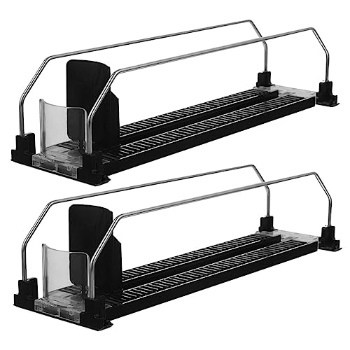 Zerodeko 2Pcs Drink Dispenser for Fridge Automatic Pusher Glide Organizer Smooth Plastic Beverage Replenishment System for Home Supermarket and Vending Machines