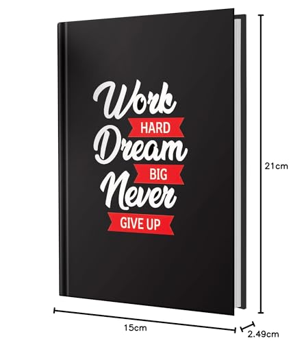 Image of AccuPrints Hard Bound Paper Notebook|Compact Size A5 (8.25 x 5.7)|200 Pages, 80 gsm|Flat Opening Hardbound Work diary-01
