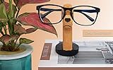 VIPbuy Handgemachte Form Holzschnitzbrille Brillenhalter Ständer Sonnenbrillen Präsentationsständer Home Office Schreibtischdekoration (Labrador Retriever)