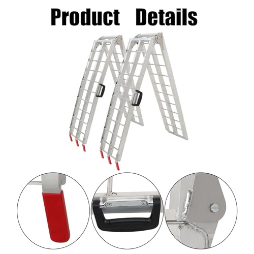 Rampas de carga de aluminio plegables de 2 piezas 750 lbs miniatura 5