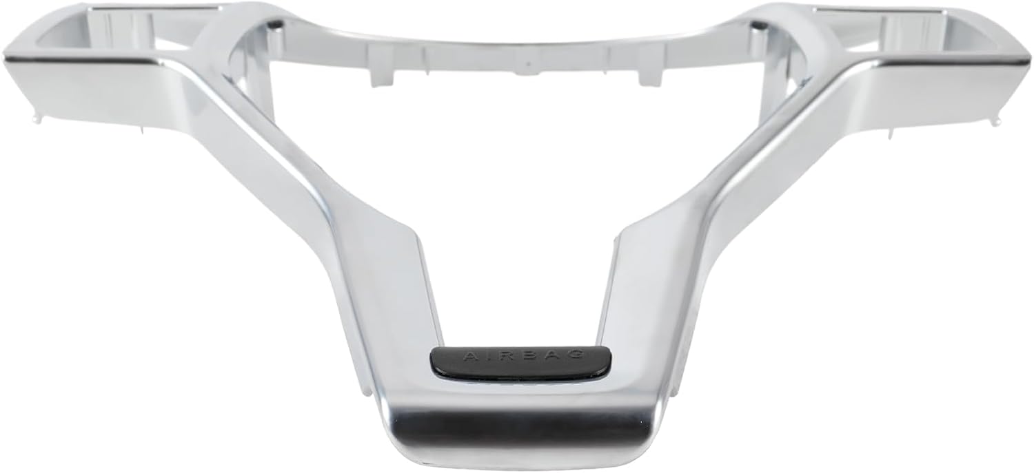 MOTOALL Steering Wheel Trim Cover AMG Style Silver 0994640013 for Mercedes W204 W212 C E CLA 12-14