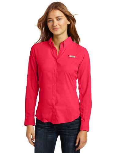 Columbia Women’s PFG Tamiami™ II Long Sleeve Shirt, Bright Rose, Small