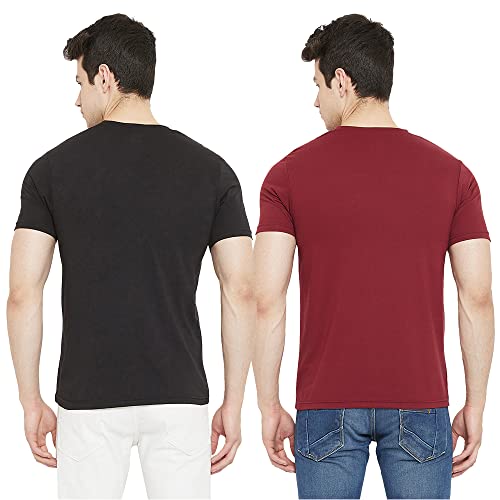 Image of Cotton Solid Regular Fit Half Sleeve T-Shirts for Men