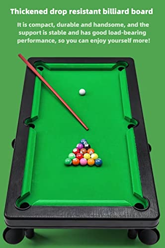 Mini Billiards For Cats,Mini Pool Table Playset, Mini Billiards Table Top Game For Kids Adults Width 2 Ball Club 11 Balls And A Lampstand. (Large) #TOP1