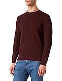 TOM TAILOR Herren 1026500 Strukturierter Pullover mit Bio Baumwolle, 12931 - Decadent Bordeaux, XL EU