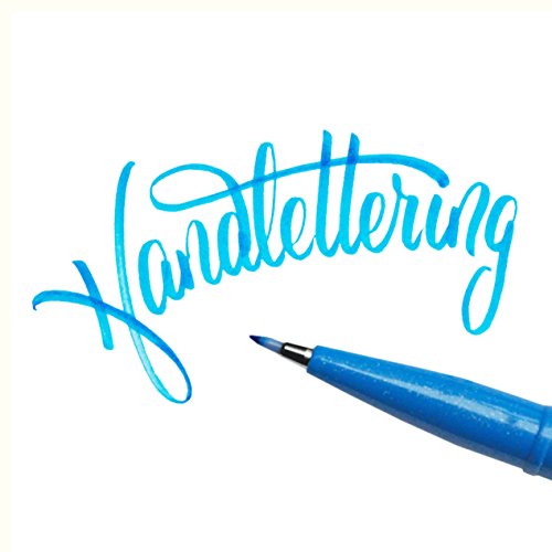 Pentel Fude Touch Sign Pen, Black, Felt Pen Like Brush Stroke (Ses15C-A) #TOP1