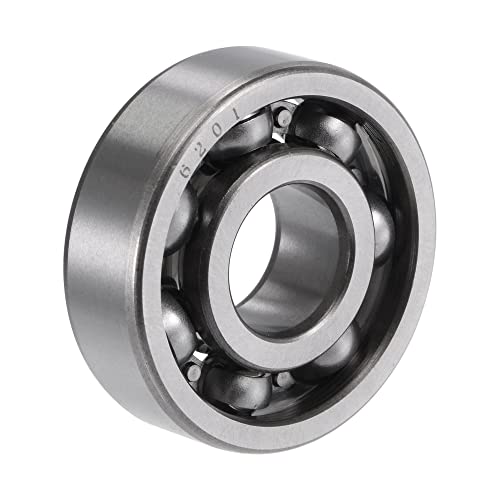 Image of sourcing map 6201 Deep Groove Ball Bearings 12mm Bore 32mm OD 10mm Thick CN Open Type Chrome Steel