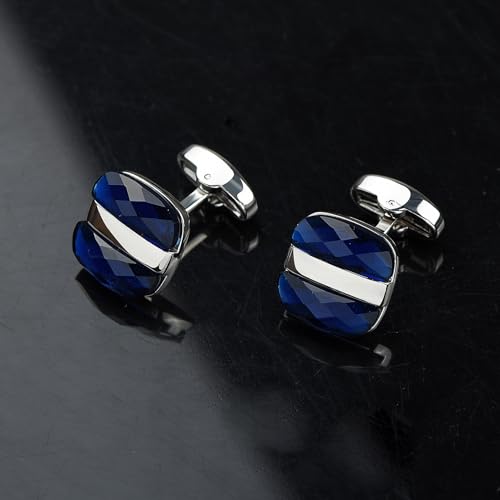 Mancuernillas de Circonia Cúbica para Hombre Pave Formal miniatura 2