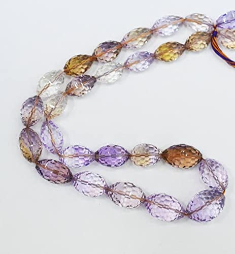 Amétrine naturelle bicone fancy shape faceted perles de 7 à 12 mm