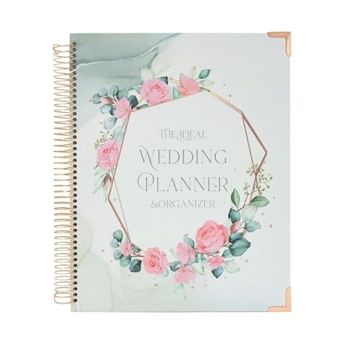 Livre de planification mariage à couverture rigide pour organiser votre rétroplanning pas à pas