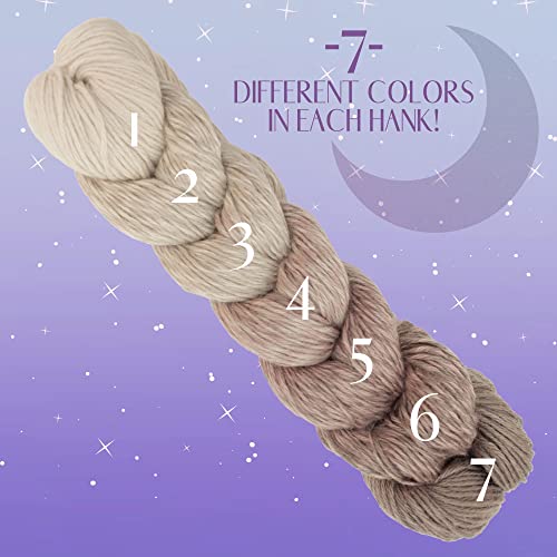 JubileeYarn Moonlight Medley Yarn - Ombre DK Weight Merino Wool/Acrylic - 200g/Hank - Cancer - 2 Skeins, 09 Cancer, 2 Hanks - Image 2
