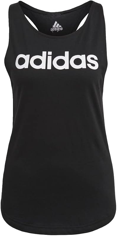 adidas remera sin mangas con logo holgado Essentials Loungewear para mujer
