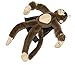 Playmaker Toys - Flying Screaming Flingshot Slingshot Novelty Monkey Plush Doll Toy, Launches up to 50 Feet 4 Pack