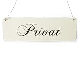 nostalgieschilder bier  Interluxe Vintage Deko Schild Türschild PRIVAT White Shabby Landhaus Nostalgieschild