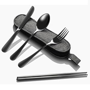 Portable Stainless Steel Flatware S...