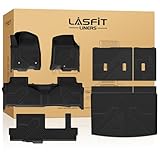 LASFIT Floor Mats 2021-2026 & Only 8 Seats (Not for 7/9 Seats) for Chevrolet Chevy Suburban/GMC Yukon XL (Only Yukon XL, Not Fit Yukon)/Cadillac Escalade ESV (Only Escalade ESV, Not Fit Escalade)