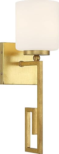 Miniatura 1 de Savoy House 9-2302-1-260 Aplique de pared de 1 luz de Quatrain en oro verdadero (16.25 pulgadas de alto x 4.75 pulgadas de ancho)