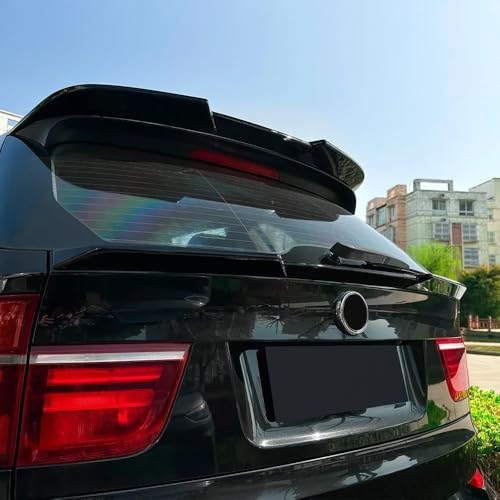 Diffuseur de pare-chocs arrière BMW X5 E70, aileron de coffre supérieur finition glossy - 5