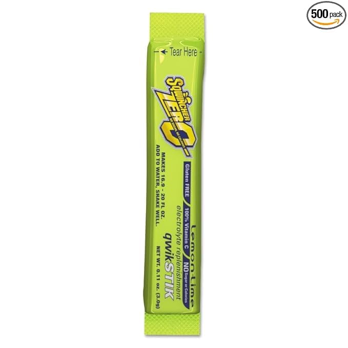 Miniatura 2 de Sqwincher 159060106 Bebida: Sport; rendimiento de 20 onzas Qwik Stik Zero Lemon Lime 500/Case (500 unidades)