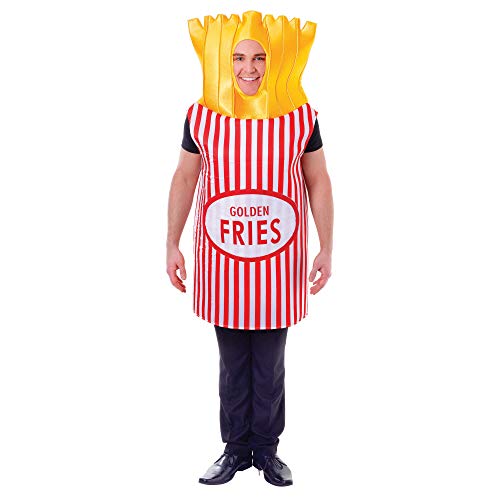 Bristol Novelty AC555 French Fries Costume | Unisex | Multicolor, One Size