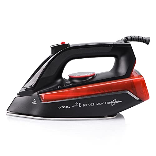 Steam Iron 2000W Steam Iron Portable Mini Electric Garment Steamer for Clothing Iron Adjustable Ceramic Soleplate Iron Electric Iron (Color : Red)