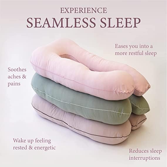 Image of Safe Multifunctional Microfiber U Shaped Pregnancy Pillow /Maternity Pillow. (Pink-U-PIPEN-2)