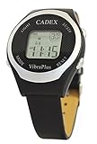 CADEX | VibraPlus | Alarm Watch with up to 8 Vibrating/Sound Alarms for Medication Reminder | Leather Band