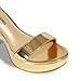 DREAM PAIRS Women's Platform Chunky High Heeled Sandals Open Toe Block Heels Ankle Strap Dress Shoes for Wedding Party Evening,Size 8,Gold-Pat,DWUMHS2508
