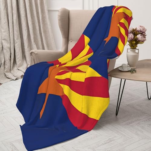 Couverture drapeau Arizona 203x152 cm jeté de canapé chaud