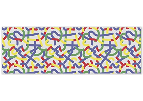 mubusi Vinyl Teppich Küche Lounge - Verschiedene Größen - (Mehrfarbig 50x150 cm)