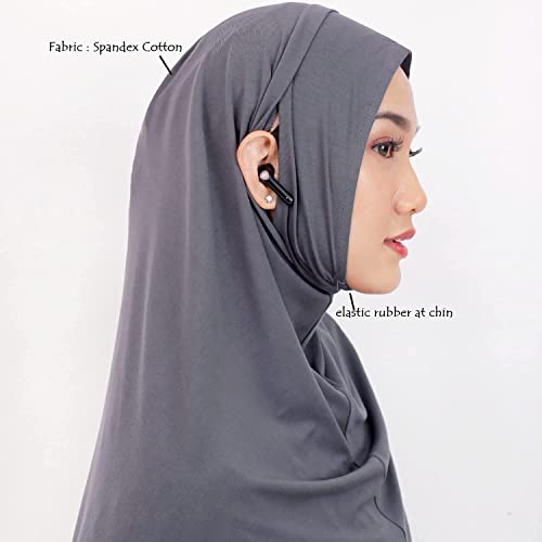 Slip In Ear Instant Hijab Khimar I Ready To Wear Hijab For Daily -Wear Workout Sport Muslim Accessories For Women4