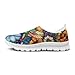 JoyLamoria Color Hummingbird Blossom Print Womens Slip on Loafer Fashion Travel Shoes with Flower Print Walking Flats Garden Clogs