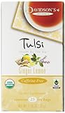 Davidson's Tea Tulsi Ginger Lemon, 25-Count Tea Bags (Pack of 6)