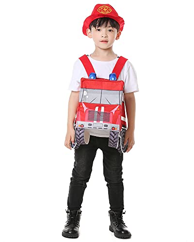 Disfraz camión de bomberos para niño 3-5 años miniatura 2