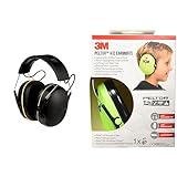 3m worktunes connect cuffie auricolari per la protezione acustica dei bambini, nero cuffie auricolari peltor kid h510ak, protezione acustica per bambini, paraorecchie, verde neon、