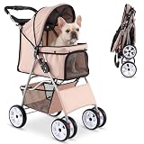 BestPet 3-Wheel Pet Stroller