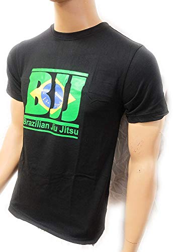 Woldorf Usa Brazilian Flag Jiu Jitsu T-Shirt In Black With Bjj Size L Martial Arts, Fighting Equipment, Kickboxing T-Shirts, Casual Cloths, T - Shirts #TOP1