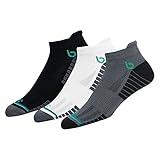 BAMBOS Öko-Touch 3 Paar Sneakersocken Herren Damen Kurze Sportsocken Laufen, Gym & Fitness Unisex Bambus Socken (EU 43-46, Mehrfarbig)